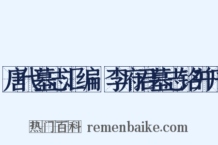 唐代墓志汇编·李府君墓志铭并序是什么意思的图片